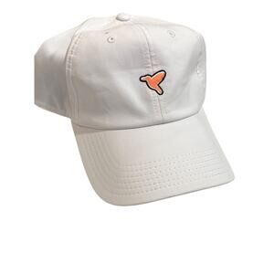 Birddogs Hat Mens Golf White Baseball Cap Strap Stretch Performance Bird Logo